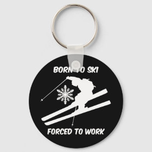 Skiing Keychain