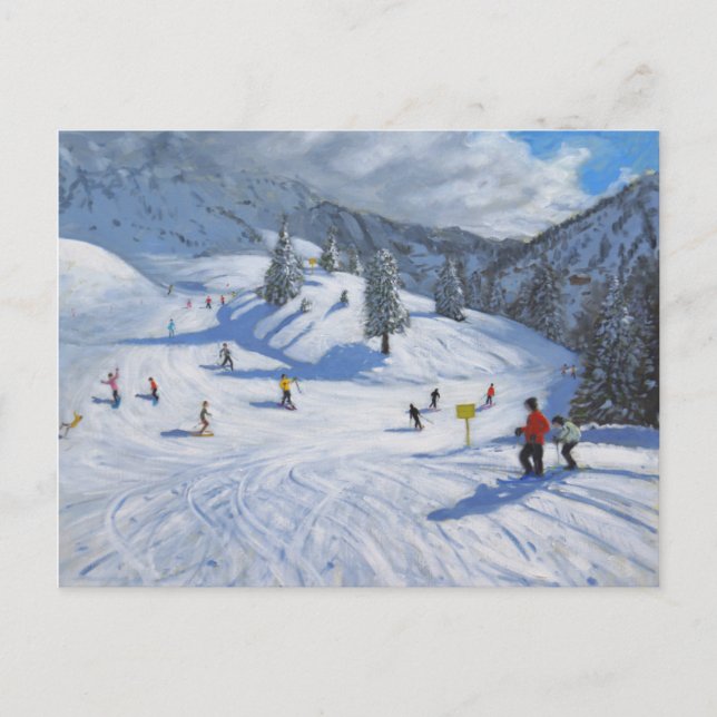 Skiing Kitzbhuel 2014 Postcard (Front)
