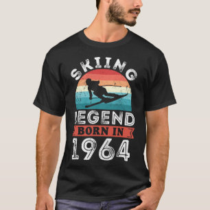Skiing Legend Girls Born 1964 60th Birthday Gifts T-Shirt