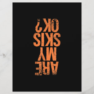 Skiing Lover Are My Skis Ok? Letterhead
