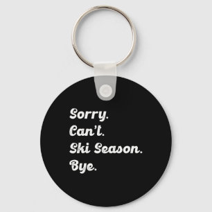 Skiing Lover Simplified Ski Life Keychain