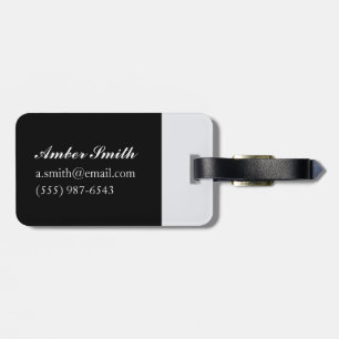 Skiing Luggage Tag