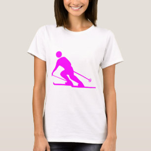 Skiing - Magenta T-Shirt