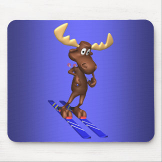 Skiing Moosepad Mouse Pad