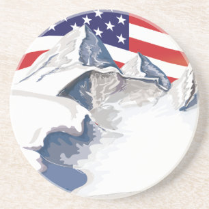 Skiing Mountains Coaster