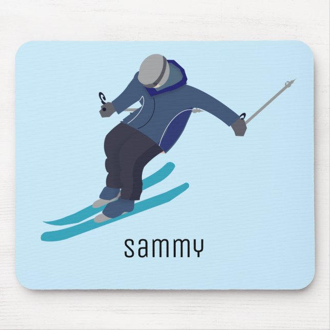 Skiing Mouse Pad (Front)