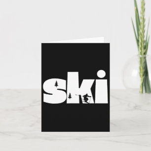 Skiing On Slopes1 Card