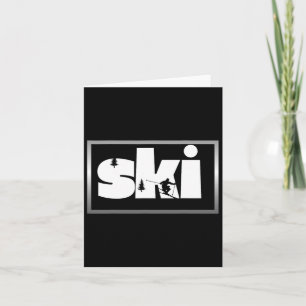 Skiing On Slopes3  Card
