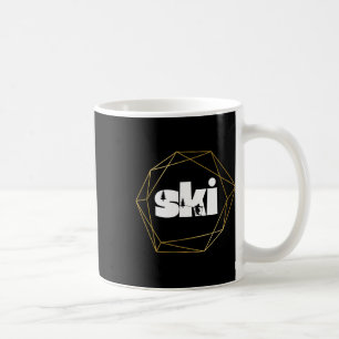 Skiing On Slopes  Coffee Mug