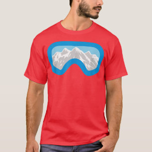Skiing or Snowboard Goggle  T-Shirt