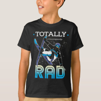 Skiing Outfit Nordic Skier Ski Totally Rad  T-Shirt