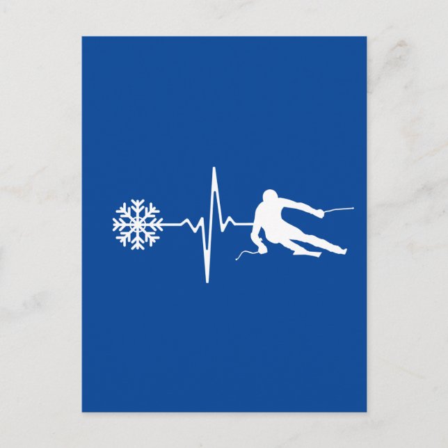 Skiing Postcard (Front)