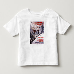 Skiing Promotional Poster Toddler T-shirt