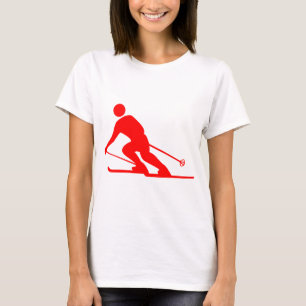 Skiing - Red T-Shirt