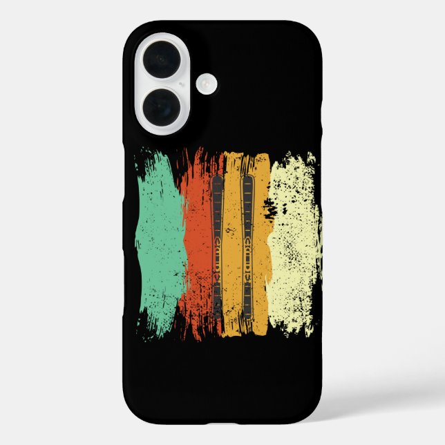 Skiing Retro Ski Case-Mate iPhone Case (Back)