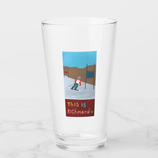 Skiing Richmond Glass (Front)