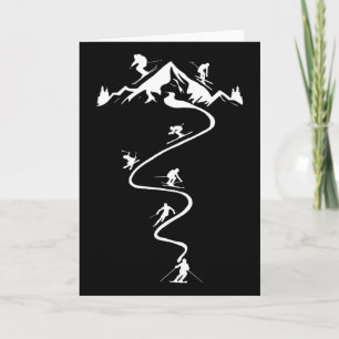 Skiing Ski Alpine Card
