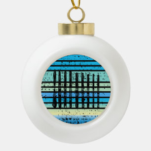 Skiing - Ski Boards Collection Funny Skiing Ceramic Ball Christmas Ornament