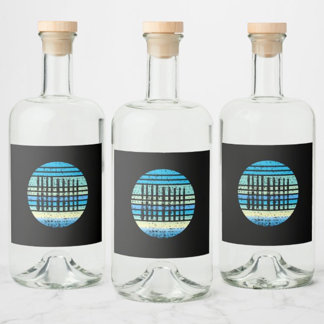 Skiing - Ski Boards Collection Funny Skiing Liquor Bottle Label (Bottles)