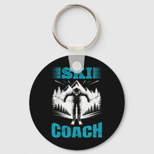 Skiing Ski Coach Clooler Than The Average Skiing Keychain