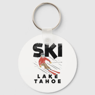 Skiing - Ski Lake Tahoe Keychain