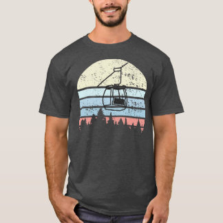Skiing Ski Lift Retro 1 T-Shirt