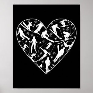 Skiing Ski Lover Poster