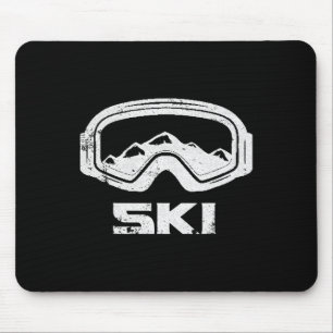 Skiing Ski Snow Mountain Winter Skier Tee Perfect Mouse Pad