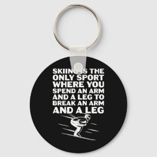 Skiing Ski Winter Sports Skier Keychain