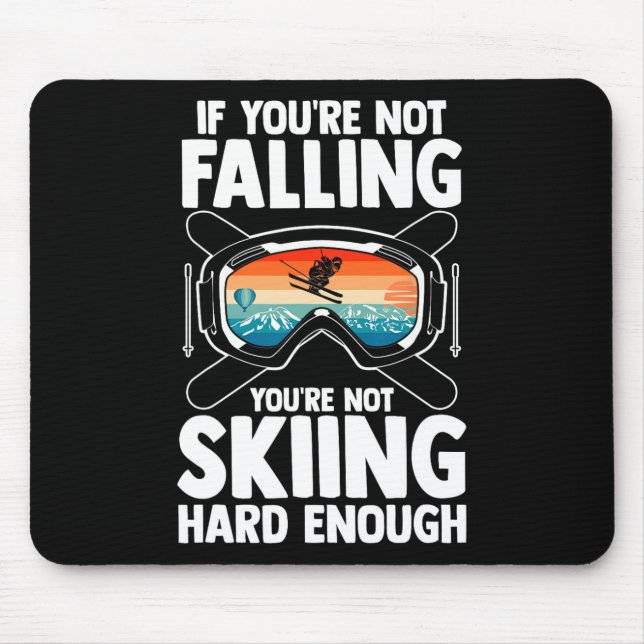 Skiing Skier Ski _2  Mouse Pad (Front)