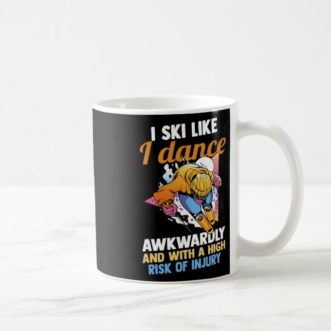 Skiing Skier Ski  Coffee Mug (Right)