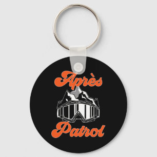 Skiing Snowboarding Goggles Après Patrol Skier Ski Keychain