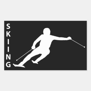 Skiing Sticker