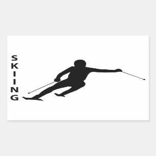 Skiing Sticker