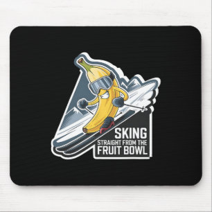 Skiing Straight As The Fruit Bowl Nana Après-ski  Mouse Pad