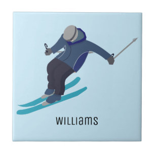 Skiing Tile