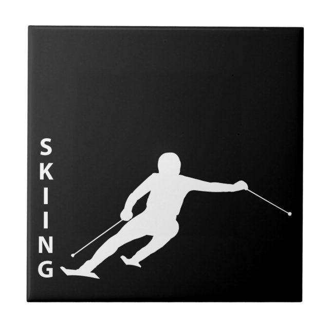 Skiing Tile (Front)