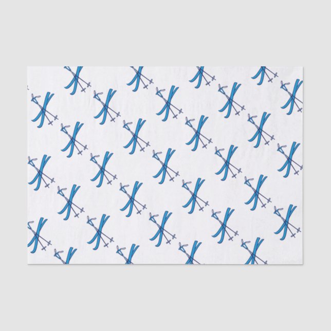 Skiing Tissue Paper (Front)