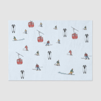 Skiing  tissue paper