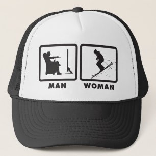 Skiing Trucker Hat