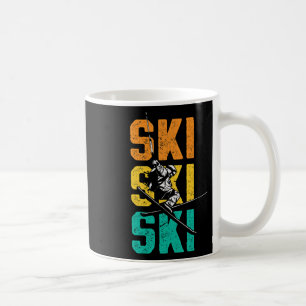 Skiing Vintage Ski Skiers Retro Ski  Coffee Mug