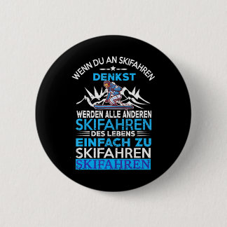 SKIING Winter For Skiers 2 Inch Round Button