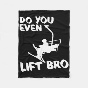 Skiing Winter Sports Gift - Skier Ski Do You Even  Fleece Blanket