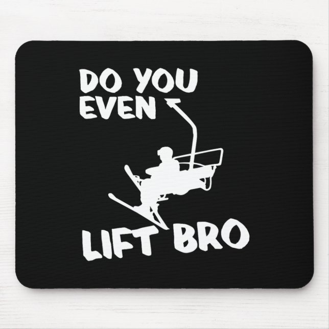 Skiing Winter Sports Gift - Skier Ski Do You Even  Mouse Pad (Front)