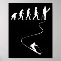 Skiing Winter Sports Ski Lover Evolution Of Skier