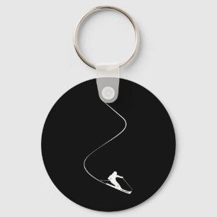 Skiing Winter Sports Ski Lover Skier  Keychain