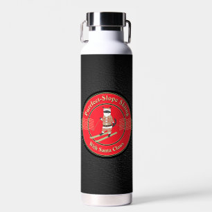 Skiing with Santa Craws water bottle