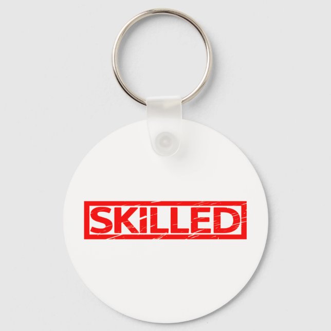 Skilled Stamp Keychain (Front)