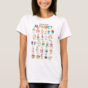 Skills Abc Alphabet Mental Health Awareness Counse T-Shirt