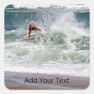 Skimboard par Shirley Taylor Sticker Carré